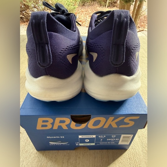 Brooks Blue Ribbon Peacoat Glycerin 22 Sneakers 9 Wide - Picture 6 of 11